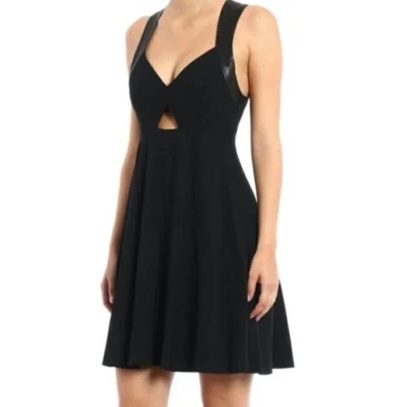princess polly baby blue dress Alexander Wang Women's Sleeveless Turtleneck Dress Black